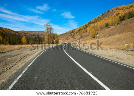 road in  mountains