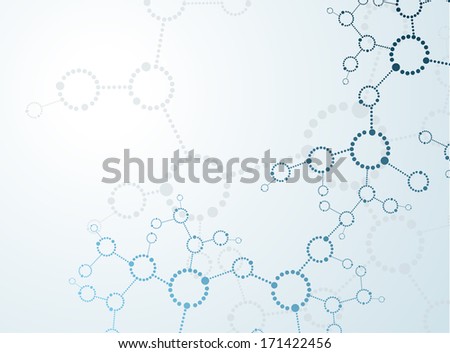 Molecules Concept of neurons and nervous system vector Molecules Concept of neurons and nervous system vector