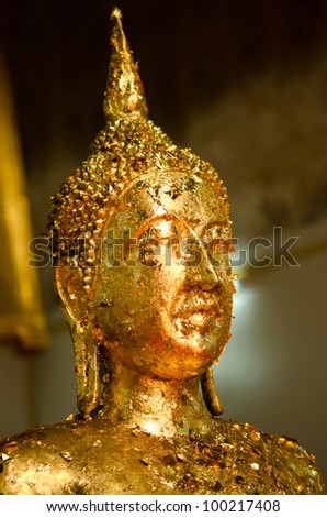 Buddha\'s Head (side view). The photo is taken in \