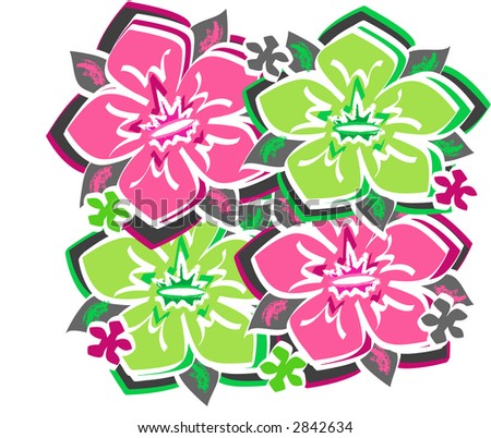 Beautiful Flower Patch, Also Available As A Vector - 2842634 : Shutterstock