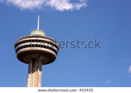 Tightrope walker and Skylon tower