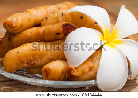 fried banana traditional food from south east asia