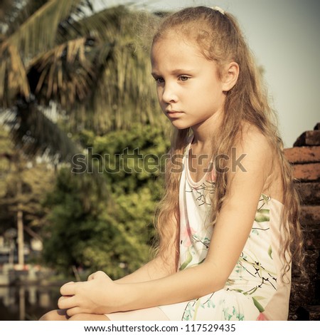 girl in pond