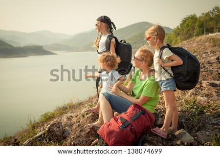 Family Afternoon on the Lake Shore