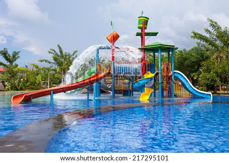water park for kid at the day time