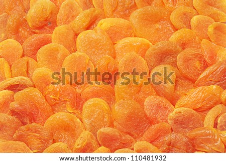 Background of sweet dried apricots