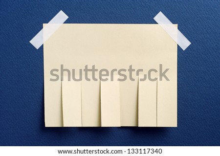 Paper for ads on a dark blue background