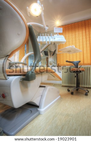 Modern Dentist\'s chair in a medical room