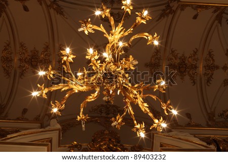 Chandelier of main Staircase of the Winter Palace, Saint Petersburg, Russia