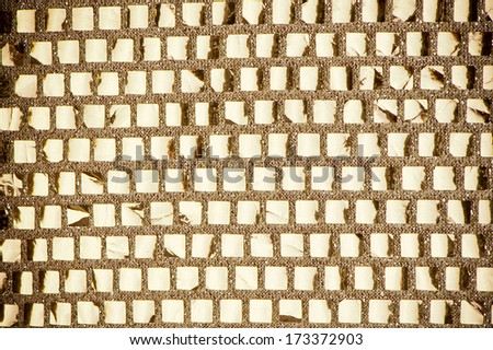 background made of golden square  mosaic
