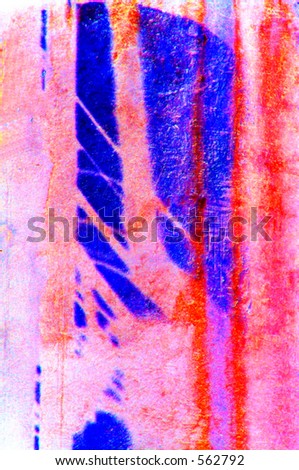 Red and Blue Abstract