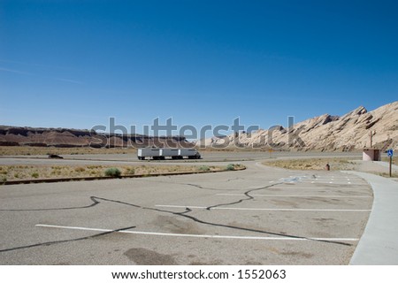 Rest stop near the San Rafael Swell, Utah