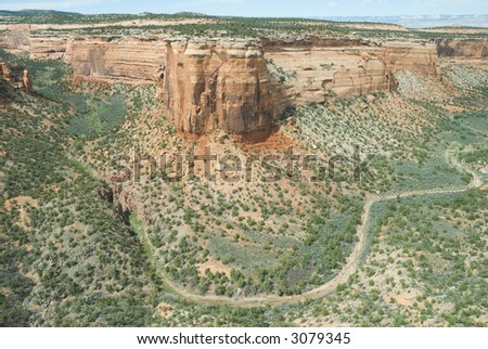 Two canyons come together in the Colorado National Monument