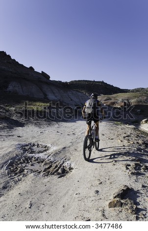 rider on the Tabguache Trail near Grand Junction, Colorado