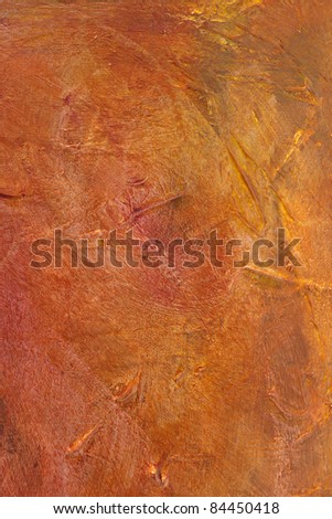 Red Orange Abstract Acrylic Painted Background