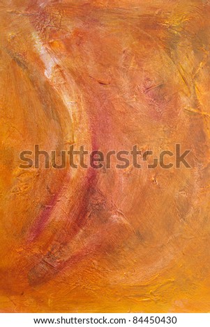 Red Orange Abstract Acrylic Painted Background
