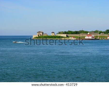 Picture of the Fort Niagara situated on the US side of Niagara River and Lake Ontario opposite of Niagara on the Lake.