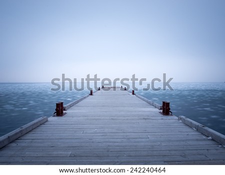 Winter pier.