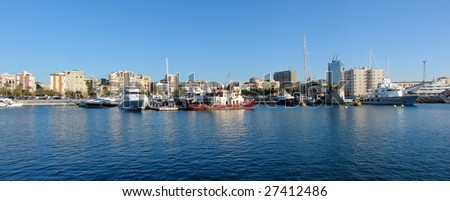 panorama of port \