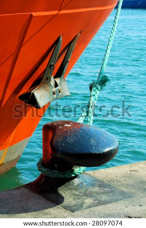board, anchor, rope, mooring,  sea,  ship, pier, mooring