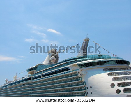 board of  passenger ship for cruise