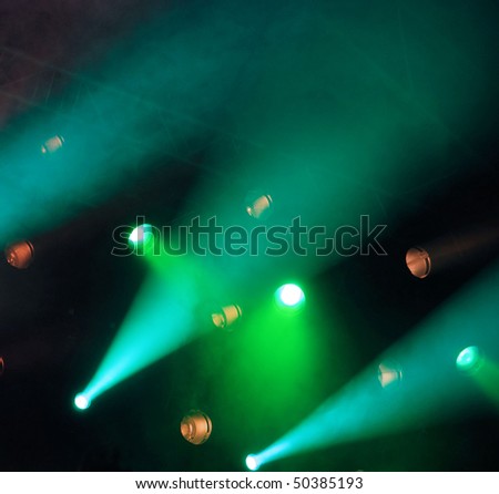 light musical a scene at a concert