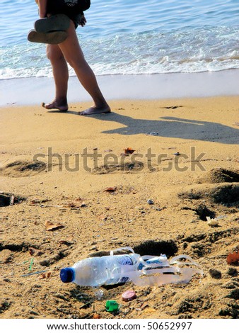 beach, dust, pollution,  nature, ecology