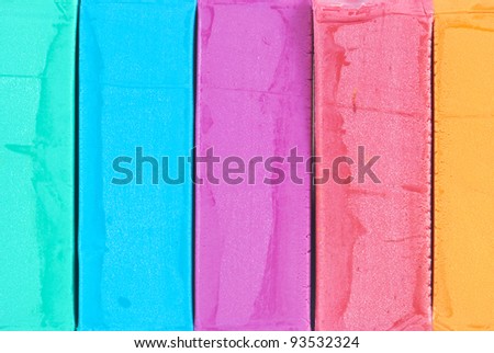 Background of colour play dough