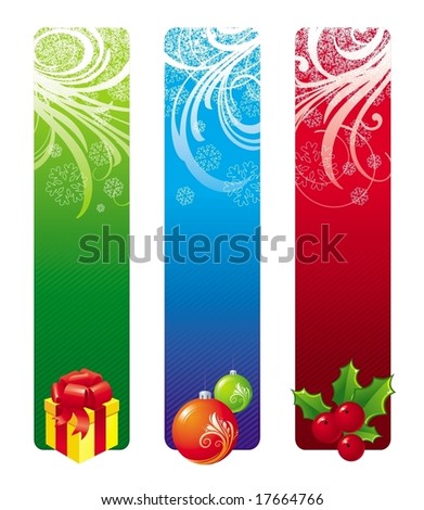 Christmas Banners Stock Vector Illustration 17664766 : Shutterstock