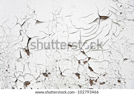 Abstract background board with peeling paint
