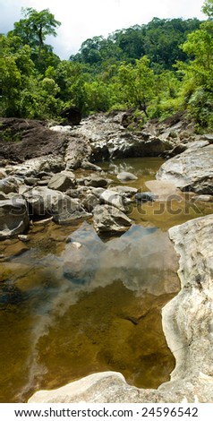 stony brook in the forest, Phuket, Thailand