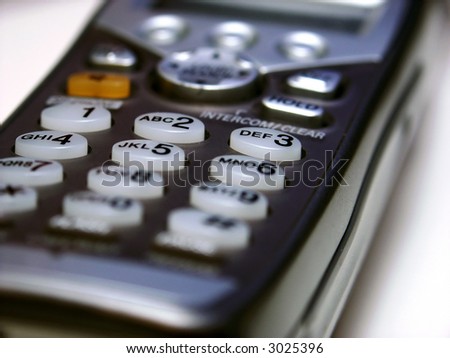 closeup of a cell phone key pad