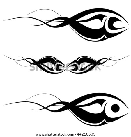 tattoo tribal art. vector : tribal art tattoo