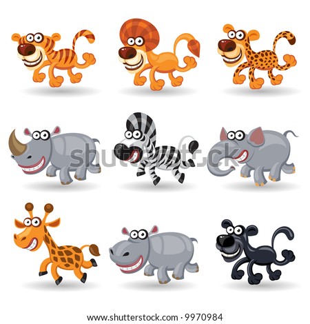 Vector on Jungle Animals Stock Vector 9970984   Shutterstock
