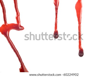 stock photo Dripping blood