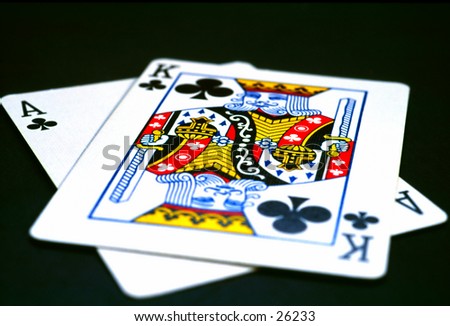 Ace king of clubs