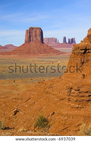 Place of pre-historic Indian cultures of American southwest and surroundings, Monument Valley