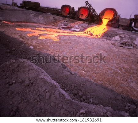 metallurgic dumping waste into slurry pits, pollution