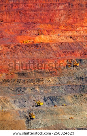 iron ore open pit mining, quarry