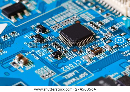 Electronic circuit board close up Electronic circuit board close up