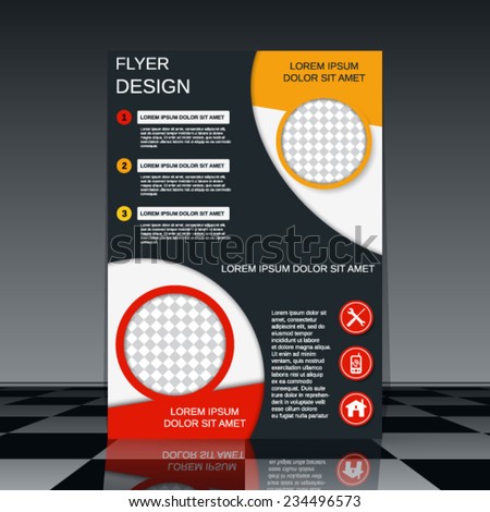 Flyer vector template Booklet or brochure cover design Flyer vector template Booklet or brochure cover design