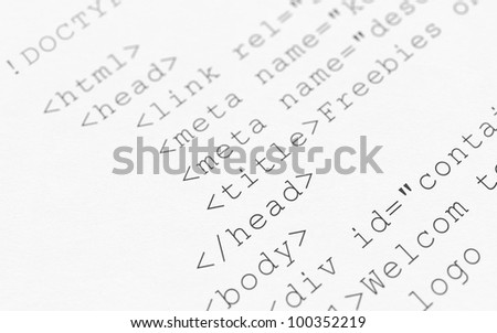 html white background