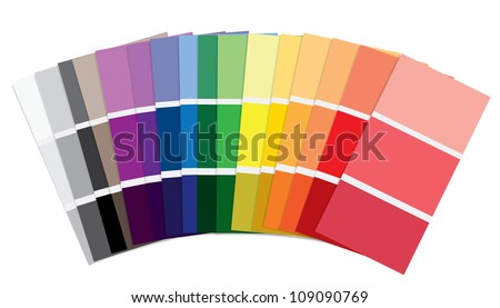 Paint Swatches Stock Vector Illustration 109090769 : Shutterstock