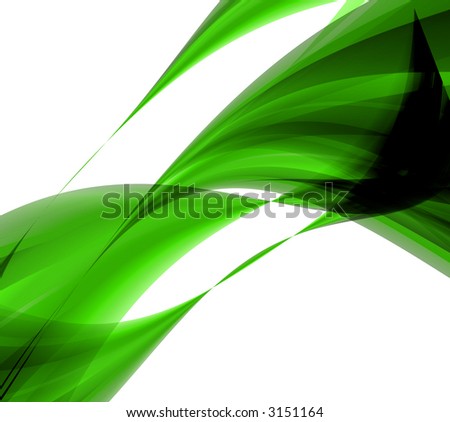 green waves - abstract image