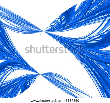 blue waves - abstract image