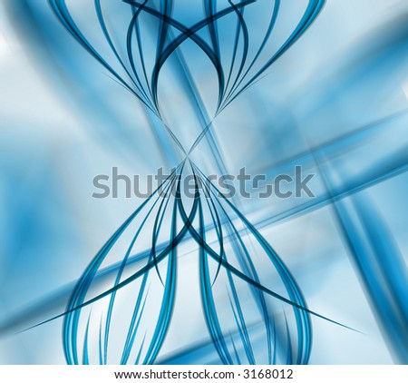 blue waves - abstract composition