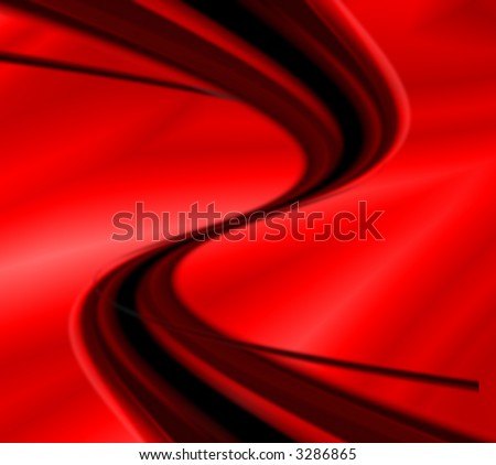 dark waves extending on a red background