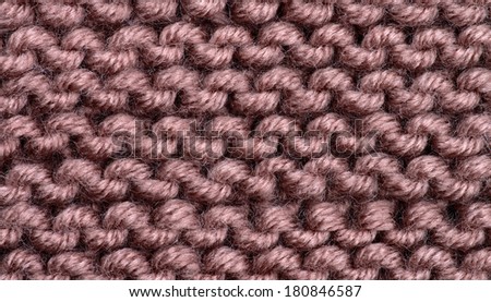 Background of Brown Natural Weave Wool closeup
