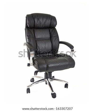 Executive chair on white background