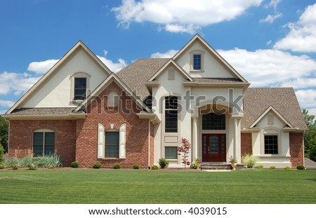 Beautiful home in a new development. Great for real estate websites or ads.